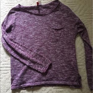 h&m purple sweater